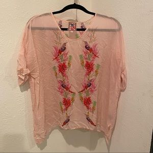 Pink Johnny Was blouse